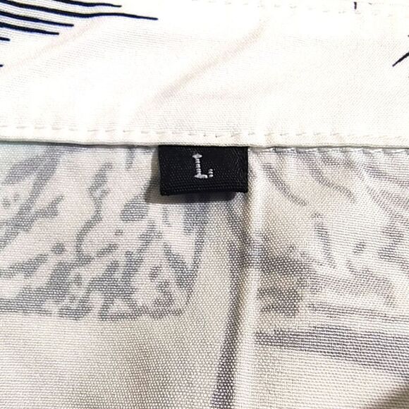 Vacation Palm Short Sleeve Button Up Shirt Mens Large #1 - Picture 6 of 6